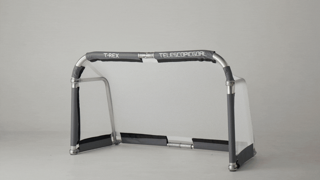 T-REX Foldable Aluminium Football Goal 1.5m x 0.9m (5'x3') Personalised Net Printing Available