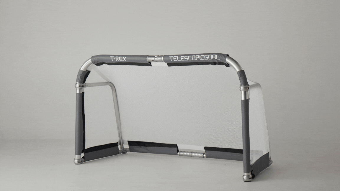 T-REX Foldable Aluminium Football Goal 1.5m x 0.9m (5'x3') Personalised Net Printing Available