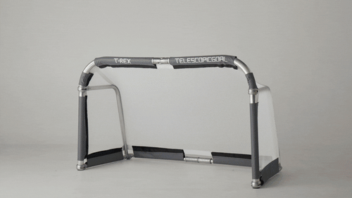 T-REX Foldable Aluminium Football Goal 1.5m x 0.9m (5'x3') Personalised Net Printing Available