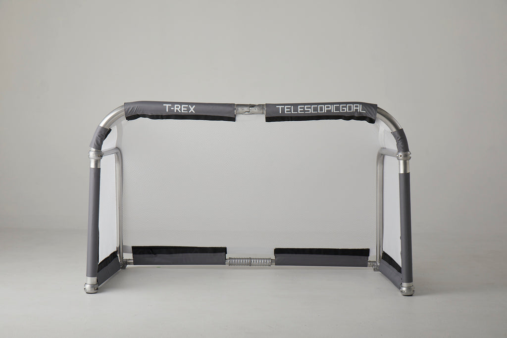 T-REX Foldable Aluminium Football Goal 1.5m x 0.9m (5'x3') Personalised Net Printing Available