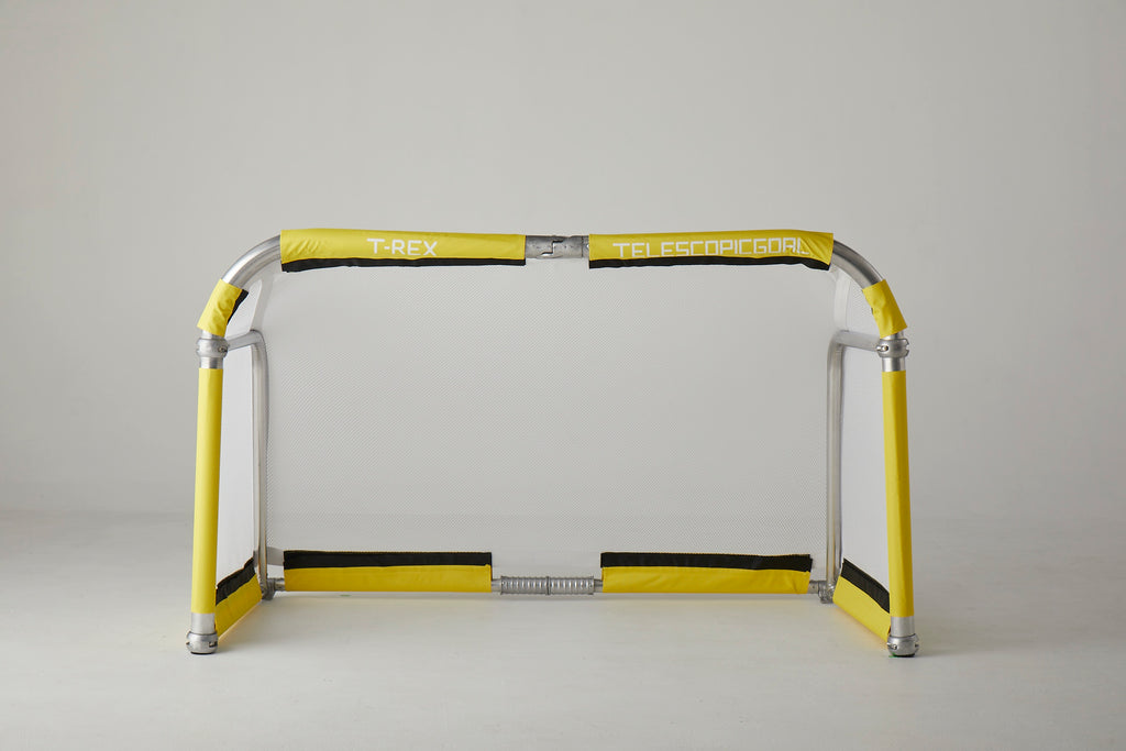 T-REX Foldable Aluminium Football Goal 1.5m x 0.9m (5'x3') Personalised Net Printing Available