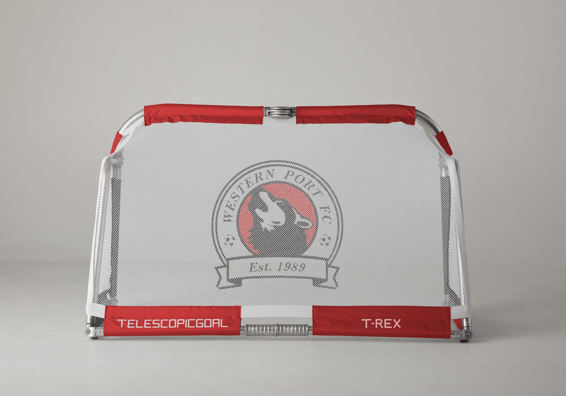 T-REX Foldable Aluminium Football Goal 1.5m x 0.9m (5'x3') Personalised Net Printing Available