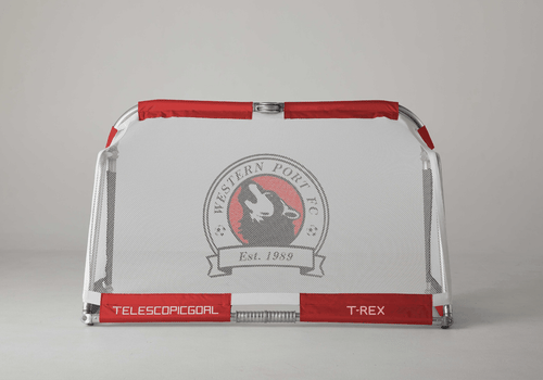 Customisable Printed Small Goal Net - Net Only (for T-Rex and similar 1.5m x 0.9m goals) - Club Badge or Logo Printing NZ