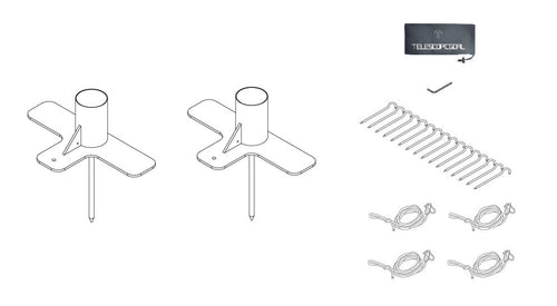 SOFT GROUND SPIKES x 2 - Give your T3 capability for T1 or T2 use