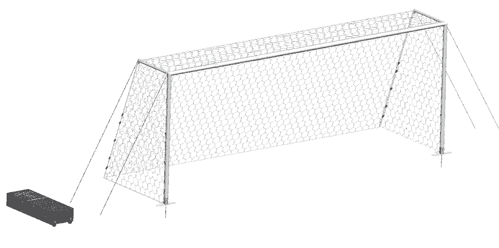 T2 Adjustable Football Goal - Aluminium Posts & Crossbar - Soft Grounds Only